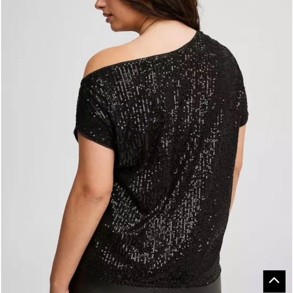 Torrid Off Shoulder Sequin Top - Picture 3 of 5